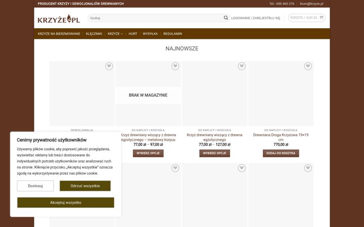 Screenshot of krzyze.pl