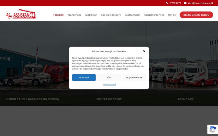 Screenshot of ks-assistance.dk
