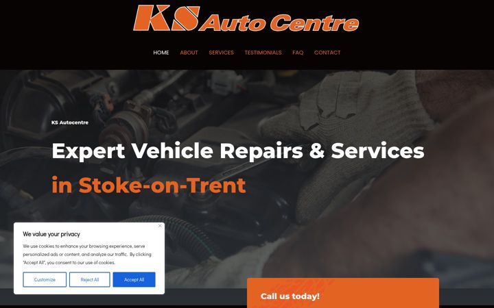 Screenshot of ks-autocentre.co.uk