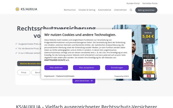 Screenshot of ks-auxilia.de