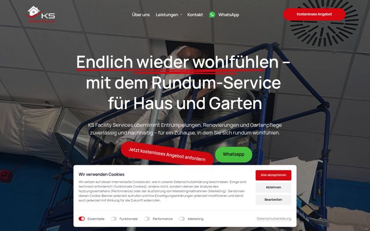 Screenshot of ks-facilityservices.de
