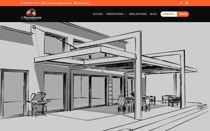 Screenshot of ks-fermetures.com