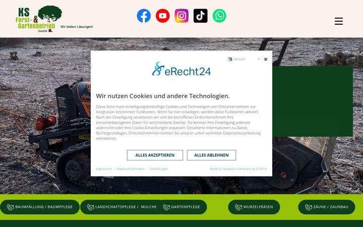 Screenshot of ks-forstbetrieb.de
