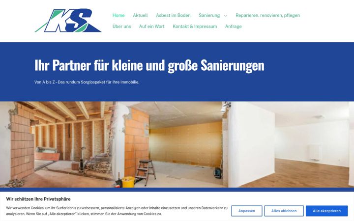 Screenshot of ks-komplettsanierung.de