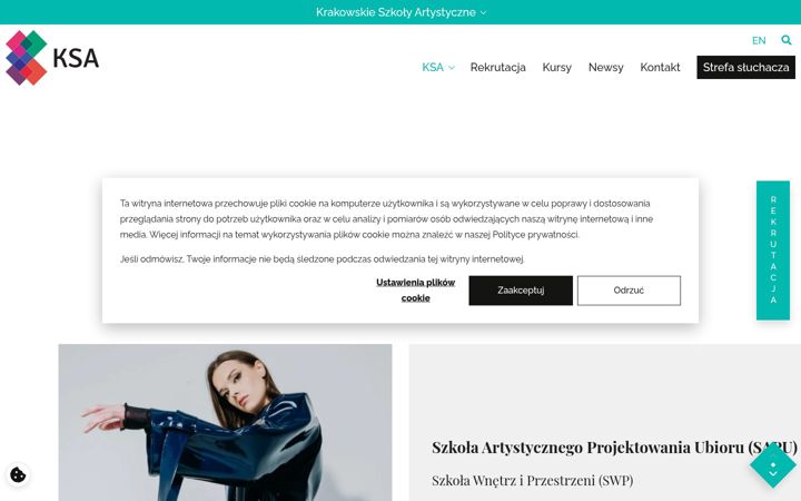 Screenshot of ksa.edu.pl
