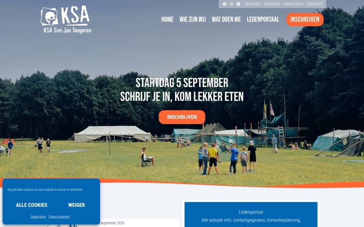 Screenshot of ksasintjan.be