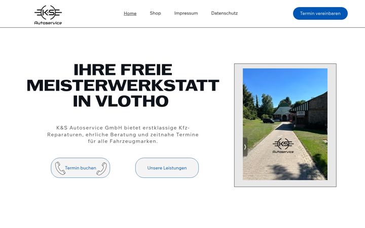 Screenshot of ksautoservicevlotho.com
