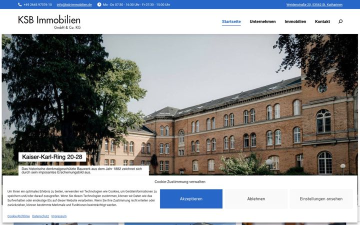 Screenshot of ksb-immobilien.de