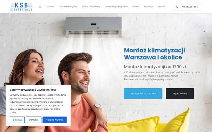 Screenshot of ksb-klimatyzacje.pl