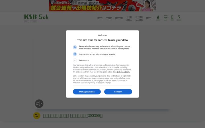 Screenshot of ksb.co.jp
