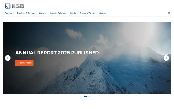 Screenshot of ksb.com