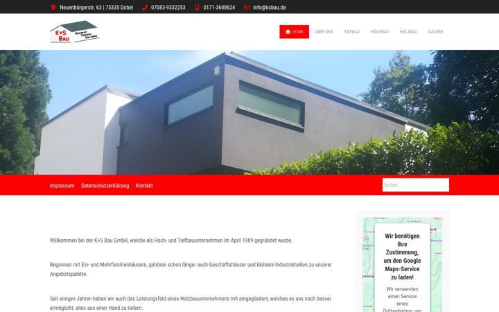 Screenshot of ksbau.de