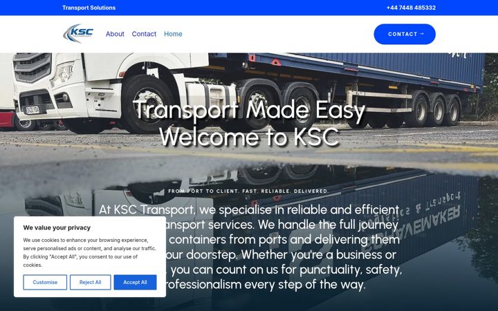 Screenshot of ksctransport.co.uk