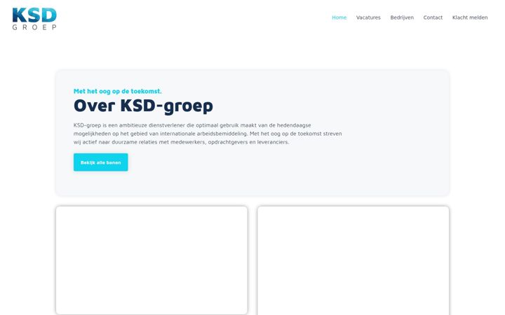 Kuvakaappaus sivustosta ksd-groep.nl