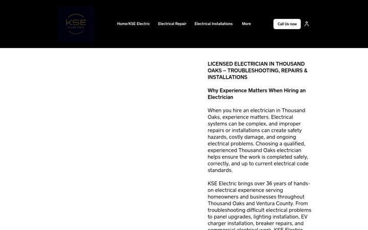 Screenshot di kseelectric.com