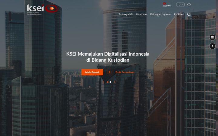 Screenshot of ksei.co.id