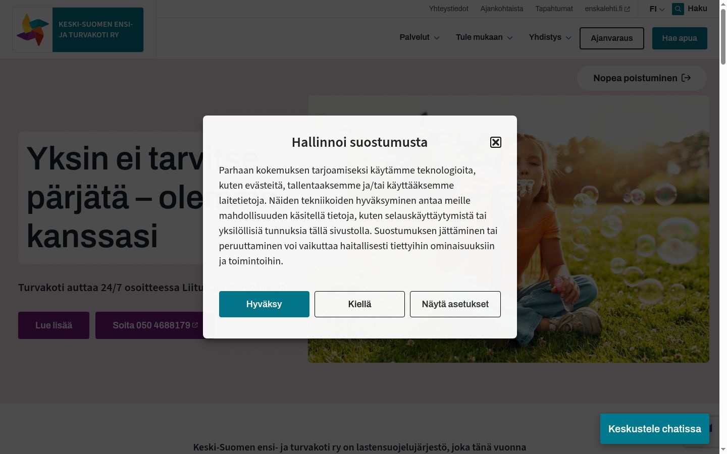 Sutikimo reklamjuostės, rodytos prieš bet kokią sąveiką, ekrano kopija