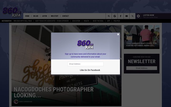 Screenshot di ksfa860.com