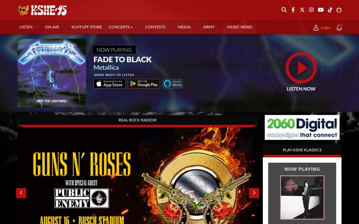 Screenshot di kshe95.com