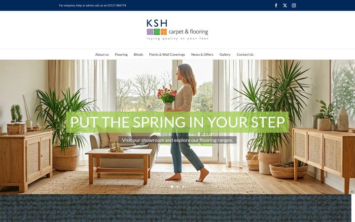 Screenshot of kshflooring.co.uk