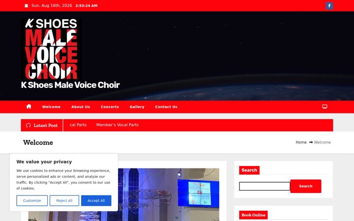 Screenshot of kshoesmvc.org