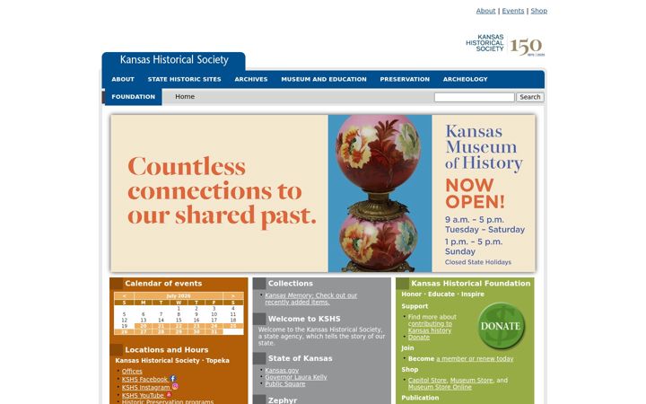 Screenshot of kshs.org