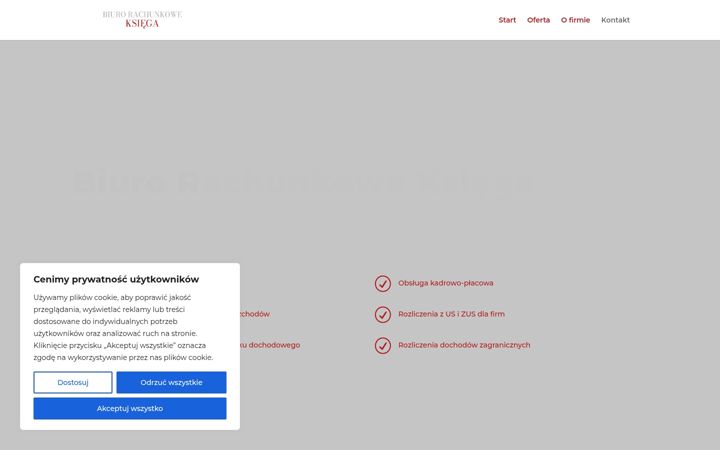 Screenshot of ksiegapila.pl