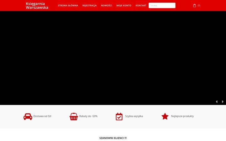 Screenshot of ksiegarnia-warszawska.pl