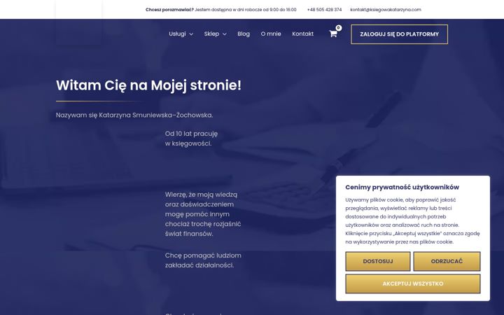 Screenshot di ksiegowakatarzyna.com