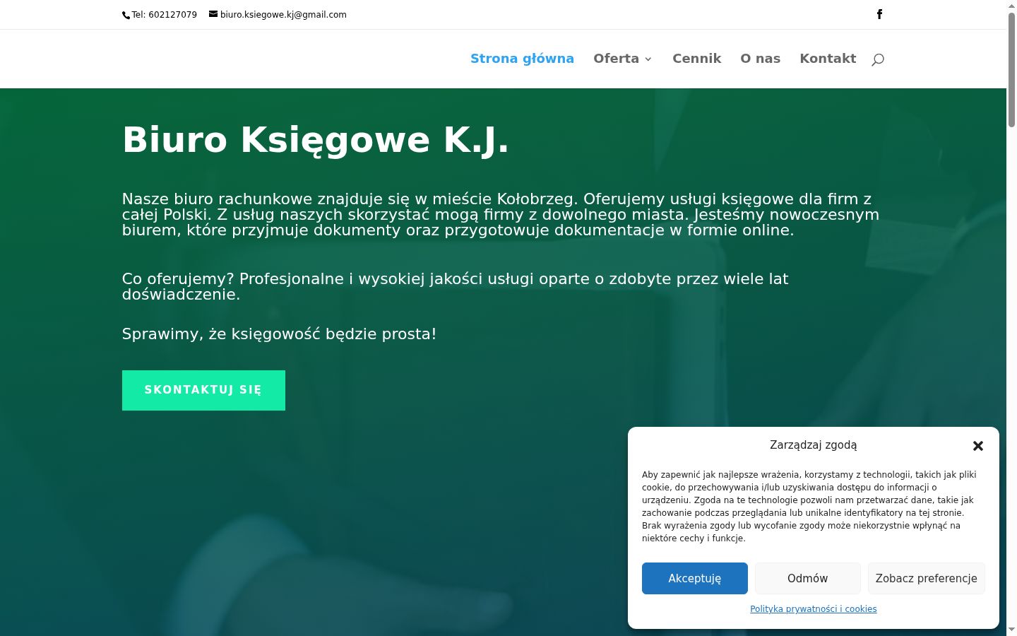 Képernyőkép a bármilyen interakció előtt megjelenő hozzájárulási bannerről