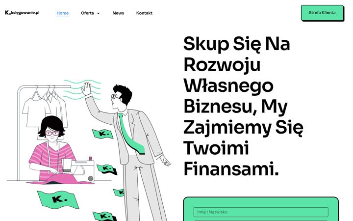 Screenshot of ksiegowanie.pl