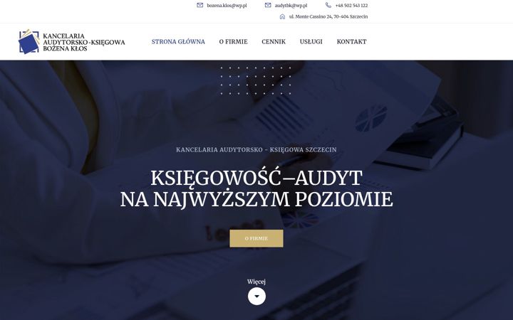 Screenshot of ksiegowosc-audyt.szczecin.pl