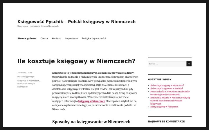 Screenshot of ksiegowosc-pyschik.de