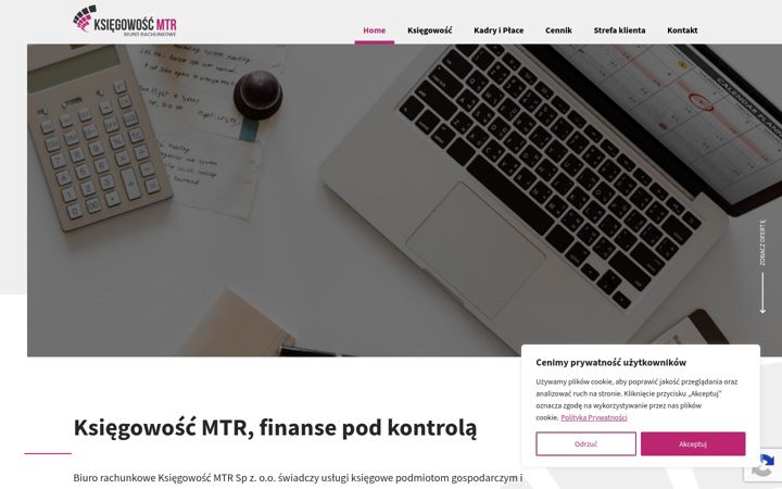 Screenshot of ksiegowoscmtr.pl