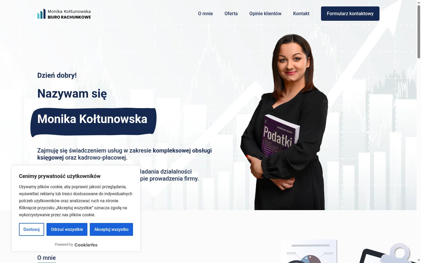 Screenshot des Einwilligungsbanners vor jeglicher Interaktion