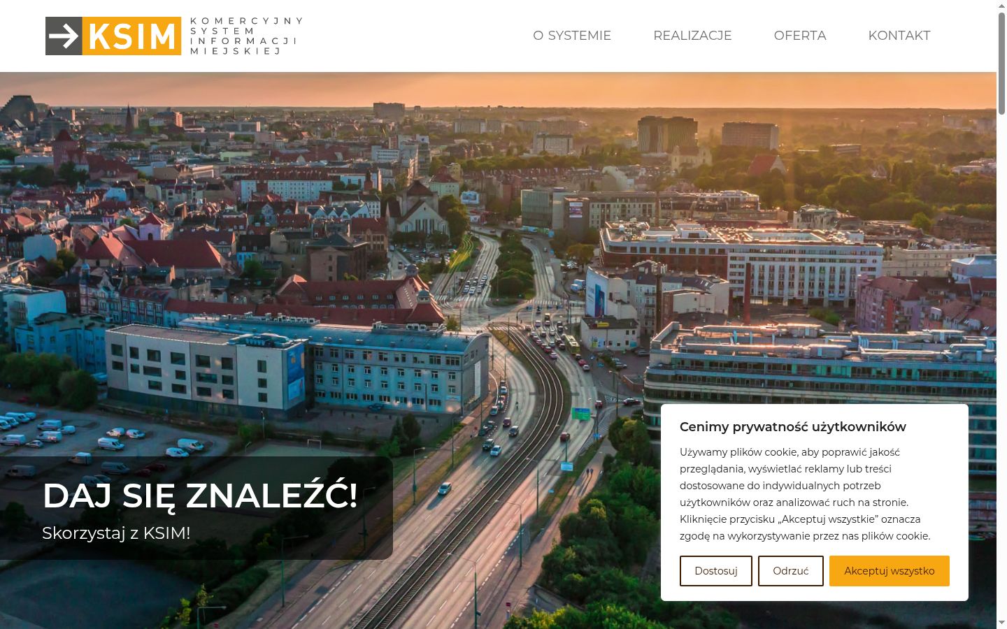 Zrzut ekranu banera zgody wyświetlanego przed jakąkolwiek interakcją