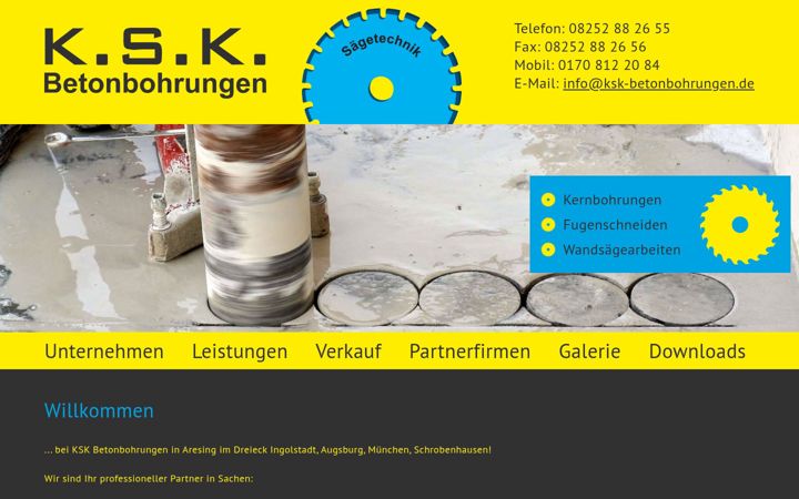 Screenshot of ksk-betonbohren.de