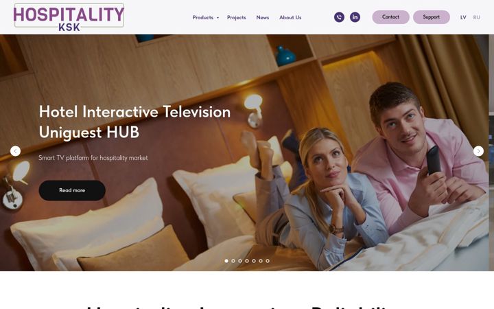 Screenshot di ksk-hospitality.com