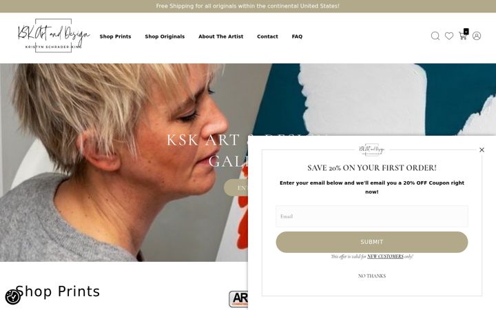 Screenshot di kskartanddesign.com