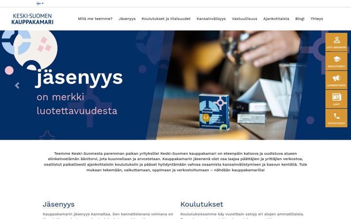 Screenshot of kskauppakamari.fi