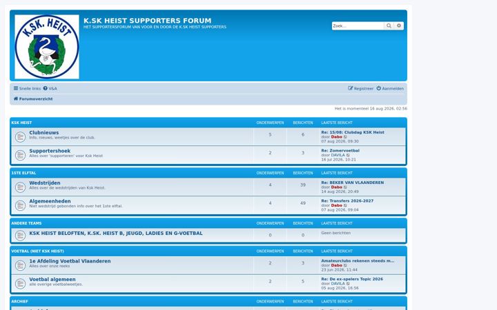Screenshot of kskheistsupportersforum.be
