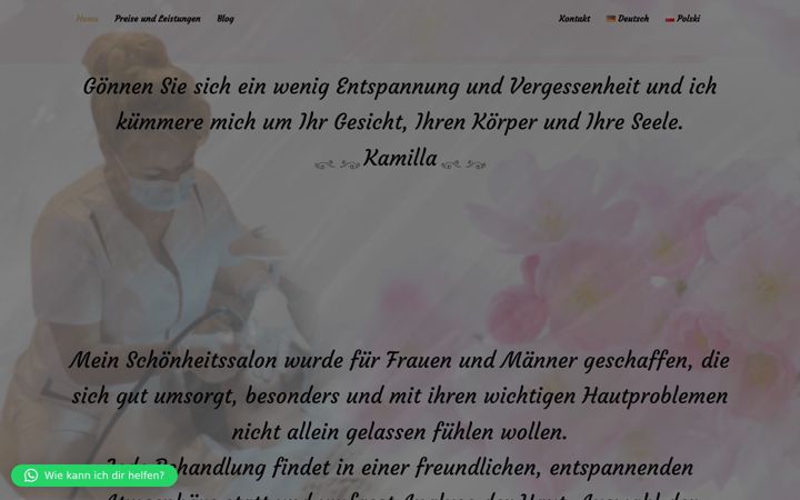 Screenshot of kskosmetiksalon.de