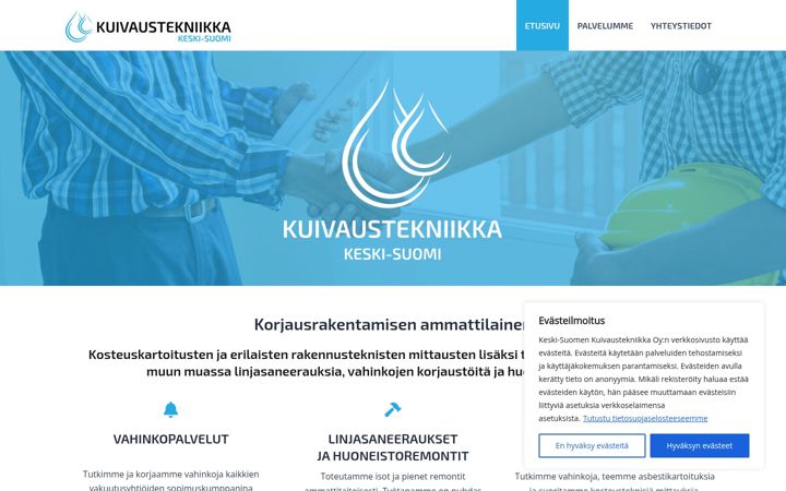 Screenshot of kskuivaustekniikka.fi