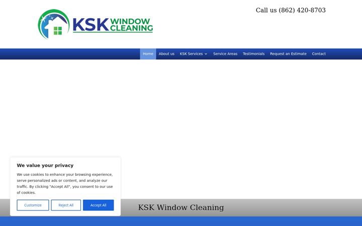 Screenshot di kskwindowcleaning.com