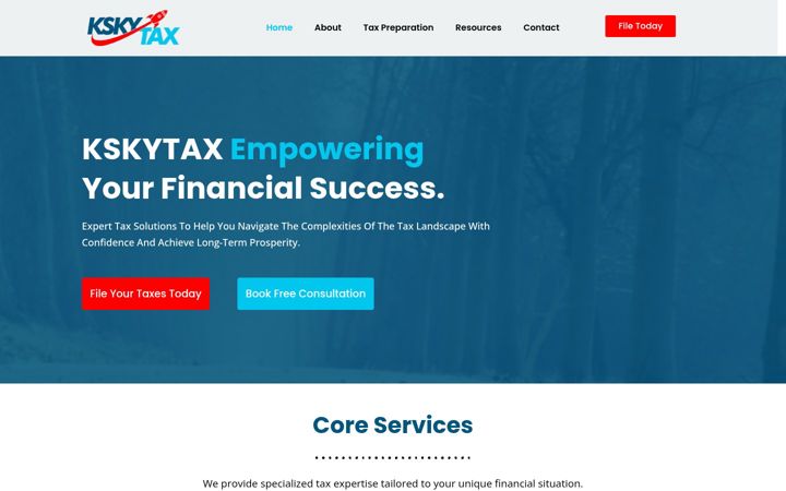Screenshot di kskytax.com