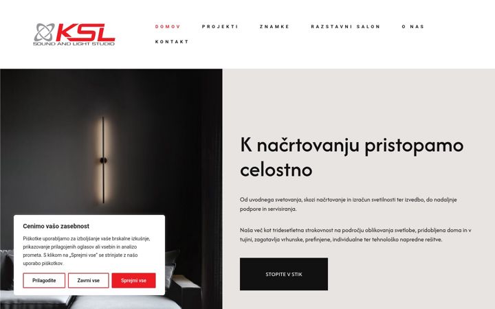 Screenshot of ksl-svetila.si