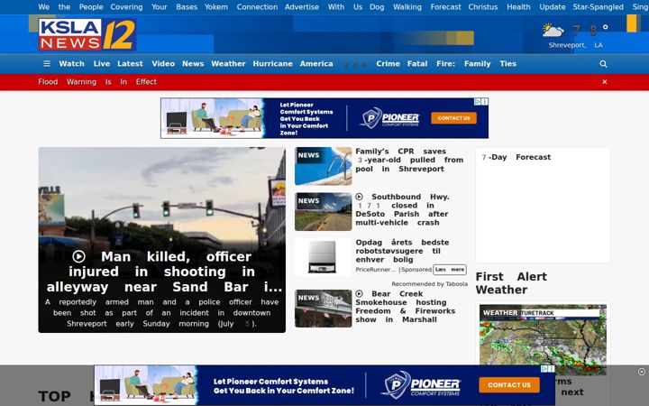 Screenshot of ksla.com
