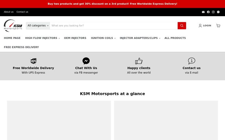Screenshot of ksm-motorsports.com