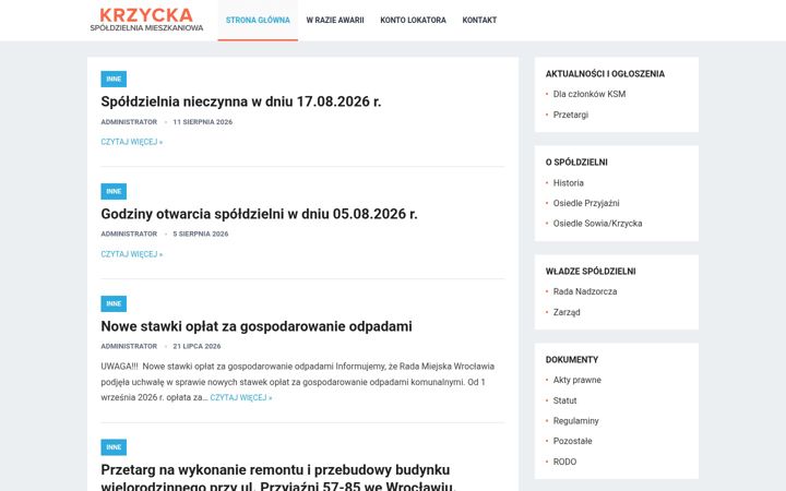 Screenshot of ksm.wroc.pl