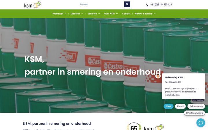 Screenshot di ksmindustrial.com